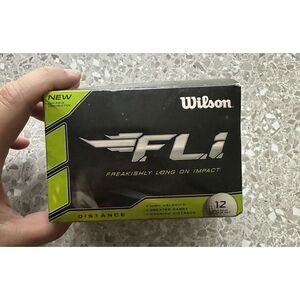 Wilson F.L.I. FLI White Golf Balls (12ct‎ box) NEW Freakishly Long On Impact